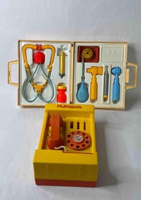 Playskool Telephone & Fisher Price Medical Kit Toy lot