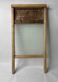 Soap Saver Glass Washboard