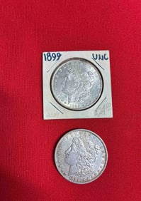 1898 & 1899 Morgan Dollars