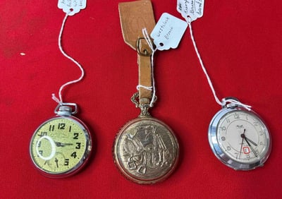 Westclox Bronco, German, and Aristocrats Pocket Watches