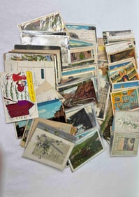 Early Post Card Lot of Divided Back and Post Marked w/ Some being Undivided