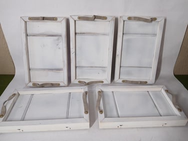 Farmhouse Decorative Centerpiece Trays