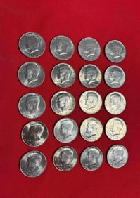 20 Bicentennial Kennedy Half Dollars