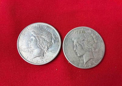 1923 & 1925 Peace Dollars
