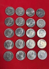 20 Kennedy Half Dollars