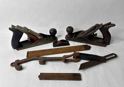 Mini Stanley Plane, Rulers, and Tools