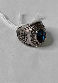 Sterling Silver USN Ring