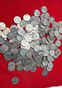 Lot of 168 Assorted Year Kennedy Half Dollars