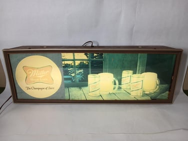 Miller High Life Vintage Lighted Advertising Sign