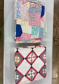 Lot of 2 Early Cutter Quilts