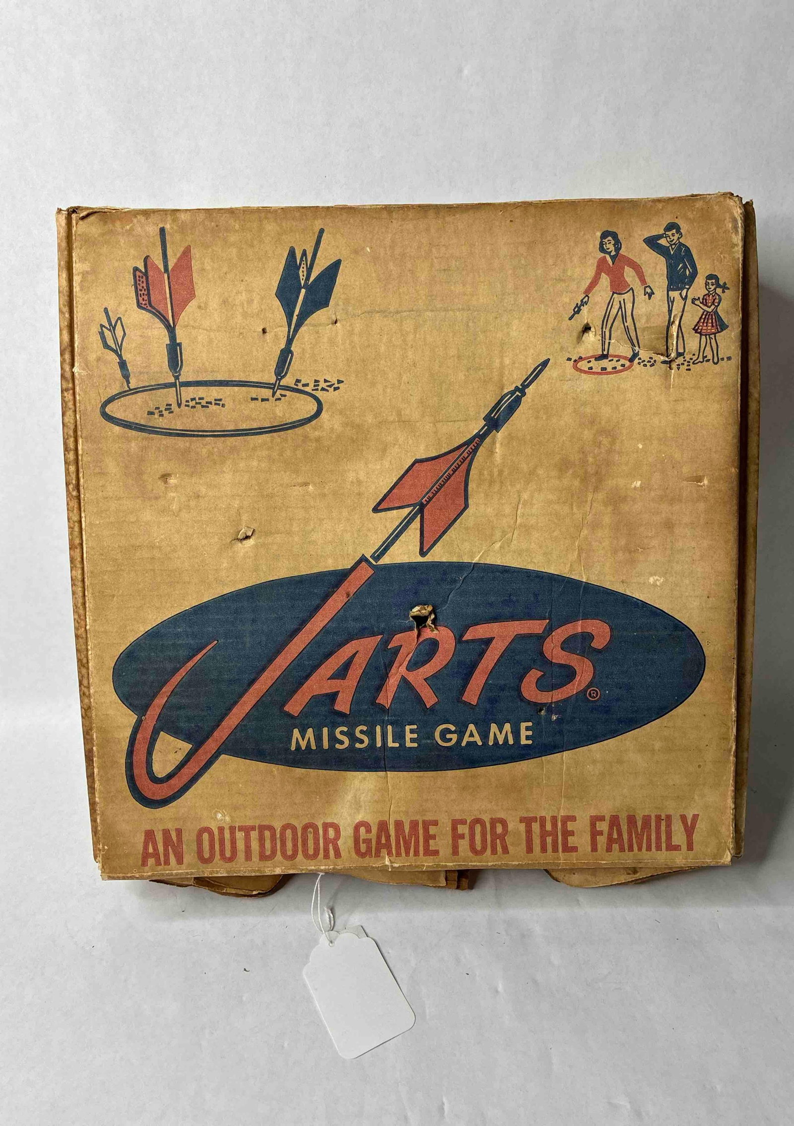 Jarts Co Missile Game: One missile is missing the end.