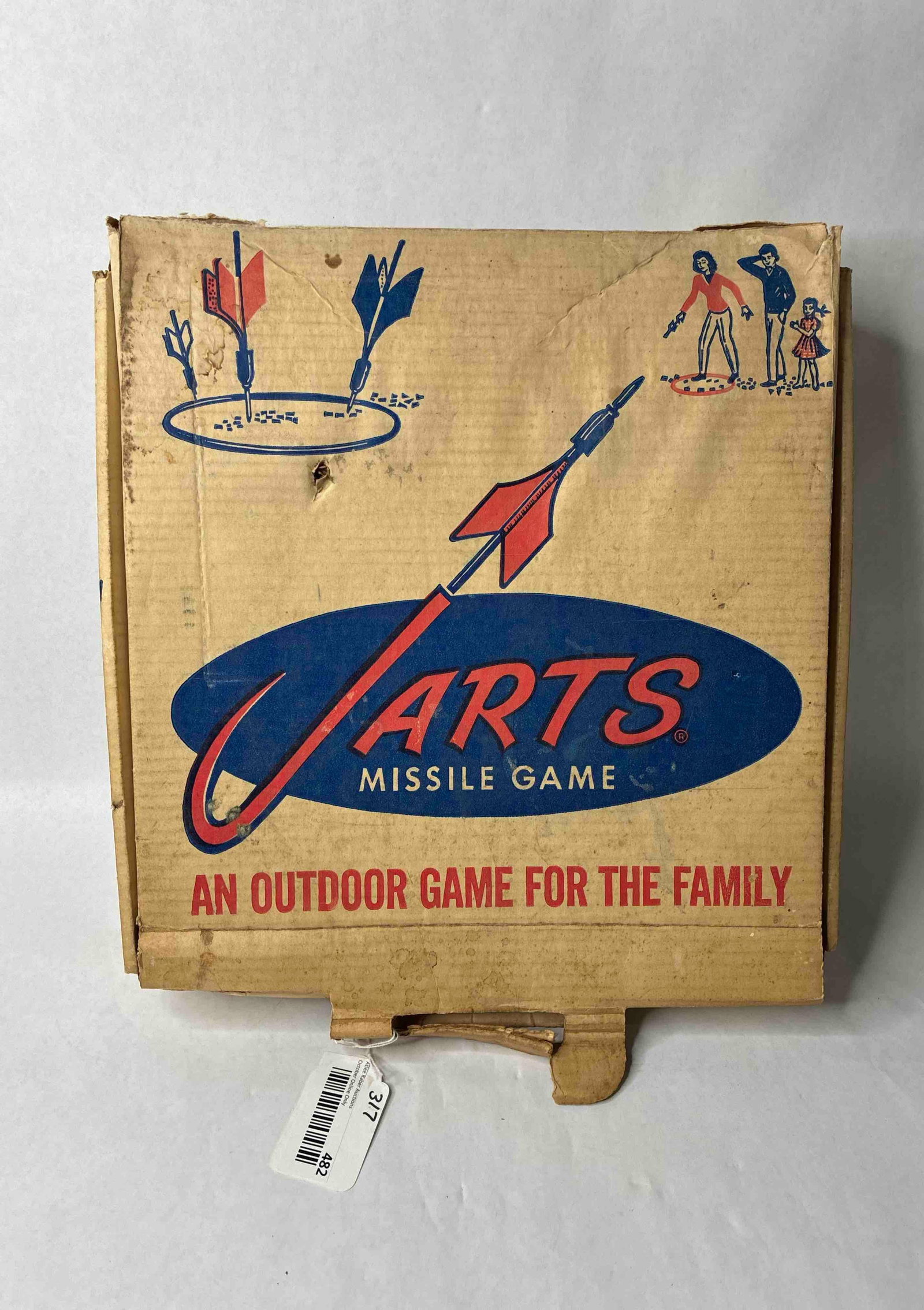 Jarts Co Missile Game: One missile is missing the end.