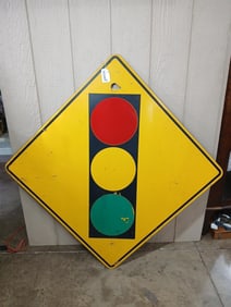 Traffic Light Road Sign