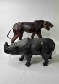 Leather Bound Panther & Rhino