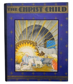c1931 The Christ Child Maude and Miska Petersham Colored Children's Picture Christmas Book
