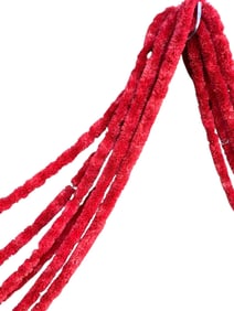 50 Foot Single Strand Vintage Red Straw/Grass Christmas Tree, Banister, Mantel Holiday Garland