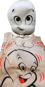 2 1960s Casper the Ghost and Teddy the Bear Masquerade Party Halloween All Hallows Eve Costumes