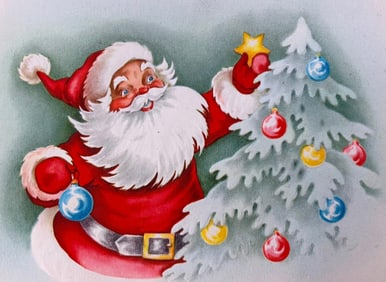 114 pc Vintage Dead Stock Christmas Cards, Envelopes and Card Boxes