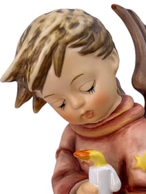 Hummel 755 Goebel Heavenly Angel Christmas Tree Topper, Large Holiday Figurine with Stand and Box