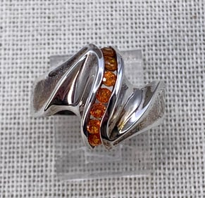 17 pc Fall Fetish Sterling Silver, Amber, Pumpkins, Cats and Ghost Jewelry Collection