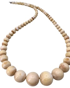 Incredible Natural Polished Graduated Bead Necklace