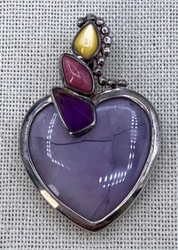 23 pc Sterling Silver, Amethyst, Crystal, Dragonfly Jewelry Collection
