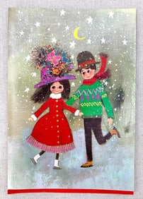 78 pc c1960s Deadstock Fravessi Christmas Card Collection