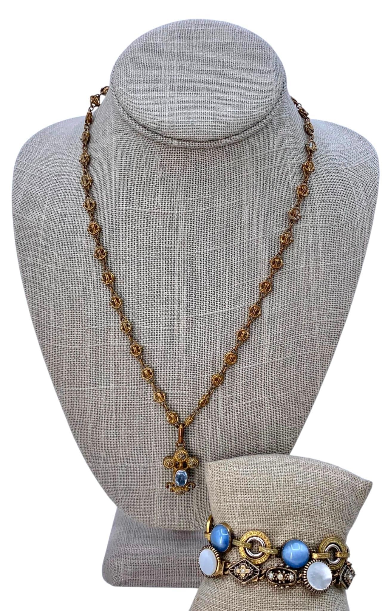 3 pc Antique European Bracelets and Necklace Collection (1 of 8)