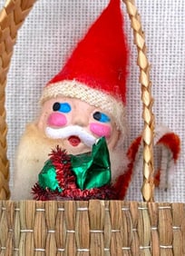5 Antique to Vintage Santa Claus, Belsnickel, Christmas Decorations and Ornaments