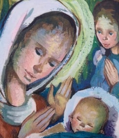 98 pc c1960s Deadstock Printed in Spain Christmas Card Collection