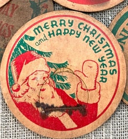 50 Early Merry Christmas, Santa, Holiday Milk Bottle Caps