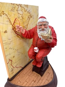 5 Danbury Mint Norman Rockwell Santa Claus Holiday Sculptures