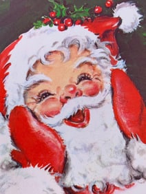 79 pc Vintage Deadstock Western Germany, Germany, Pop Up, USA Santa Christmas Card Collection