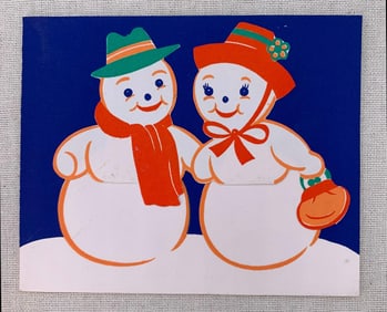97 pc Deadstock 1940s to 60s W. Germany, Spain, Belgium, USA Christmas Card Collection