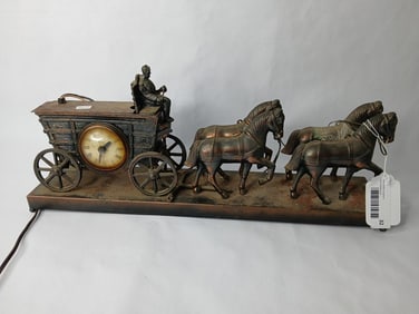 United Metal Goods Carriage Clock Lamp