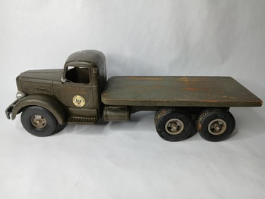 Smitty Toys 1950 Smith Miller L Mack U.S. Army Material Supply Truck w/ Label