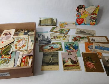 Very Early Lot of Divided Back Post Cards Inc. Postmarked