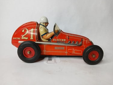 Japanese Yonezawa Electro Special Tin Litho Friction Race Car