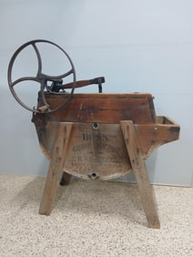 Late 1800s EH. Huenefield Boss Washing Machine