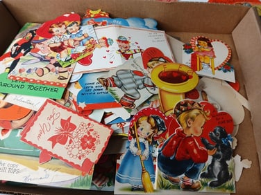 Antique Lot of Various Holiday Greeting Cards, Valentines and More