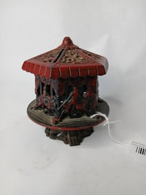 Cast Iron Carousel Coin Bank