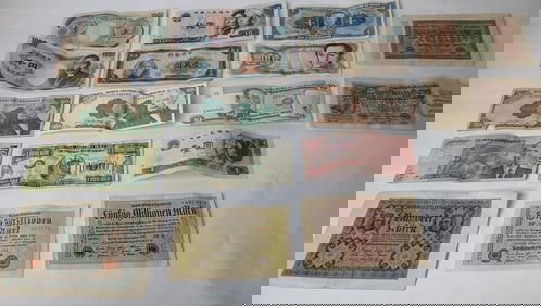 Foreign Currency Lot Inc. Marks, Peso, Piso, Venezuelan, Ginko, and More