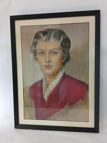 Artist Signed Neysa McMein Framed Painting Of Betty Crocker