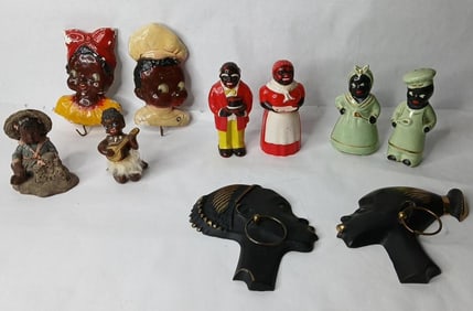African American / Mammy and Butler Lot of Plaques, Shakers and More