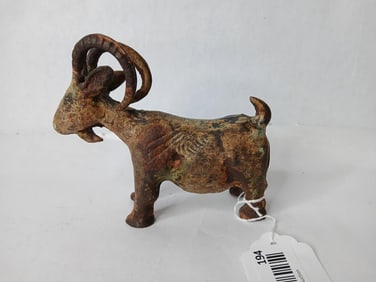 Cast Iron Japanese MCM Goat Figurine