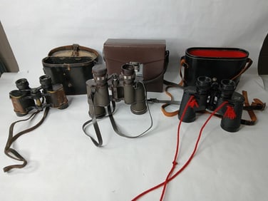 Jason, Stenoxa G. Gournier and Zenith Binoculars w/ Cases