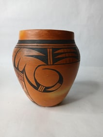 Hand Crafted Artisan Hopi Pot Native American Art Pottery Vessel