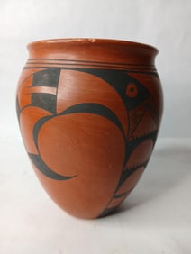 Early Original Hopi Pottery Native American Hand Crafted Artist Signed Vase Vessel