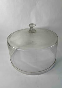 Large Glass Hand Blown Cake Dome