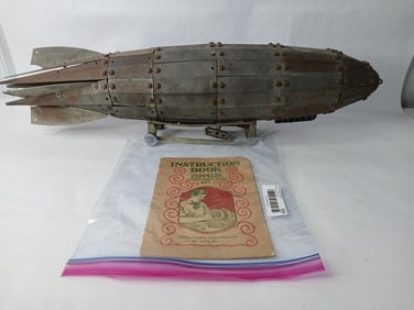 1928 Metalcraft Ace II of Toys Zeppelin Construction Set Complete w/ Original Instruction Book